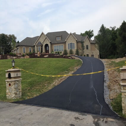 new-home-construction-paving-driveway-dillsburg-pa