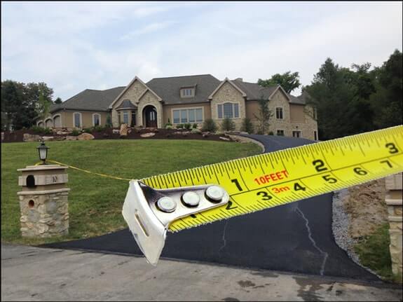 what is the driveway width of my property