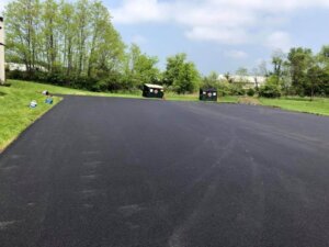 image of parking lot resurfacing