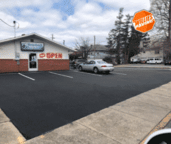 parking lot pavement striping and line painting