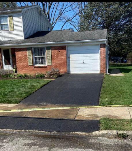 after driveway paving work after driveway paving work