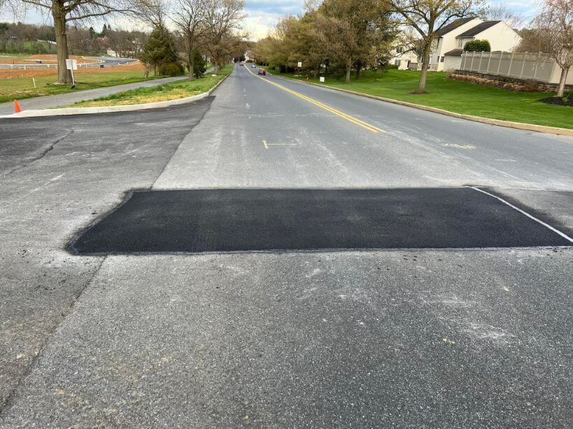 small paving in front of home